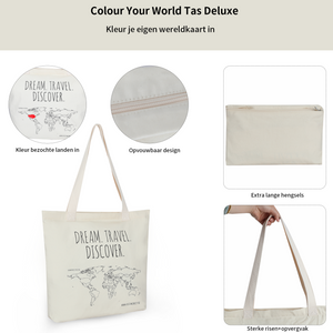 Katoenen tas 'Colour your world'