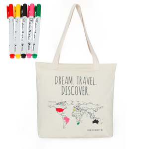 Katoenen tas 'Colour your world'