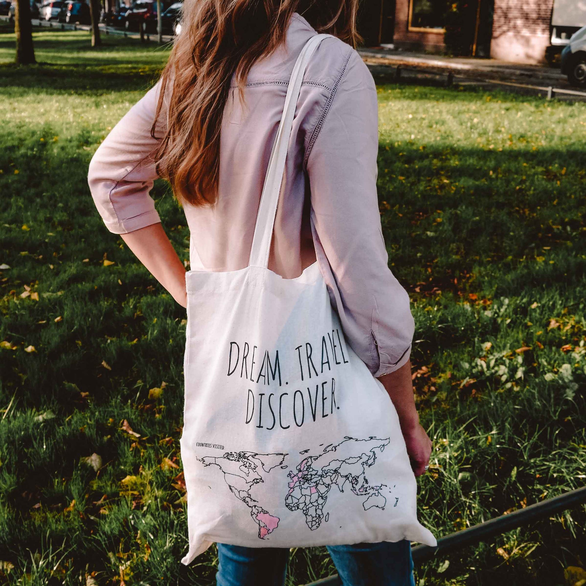 katoenen tas met print