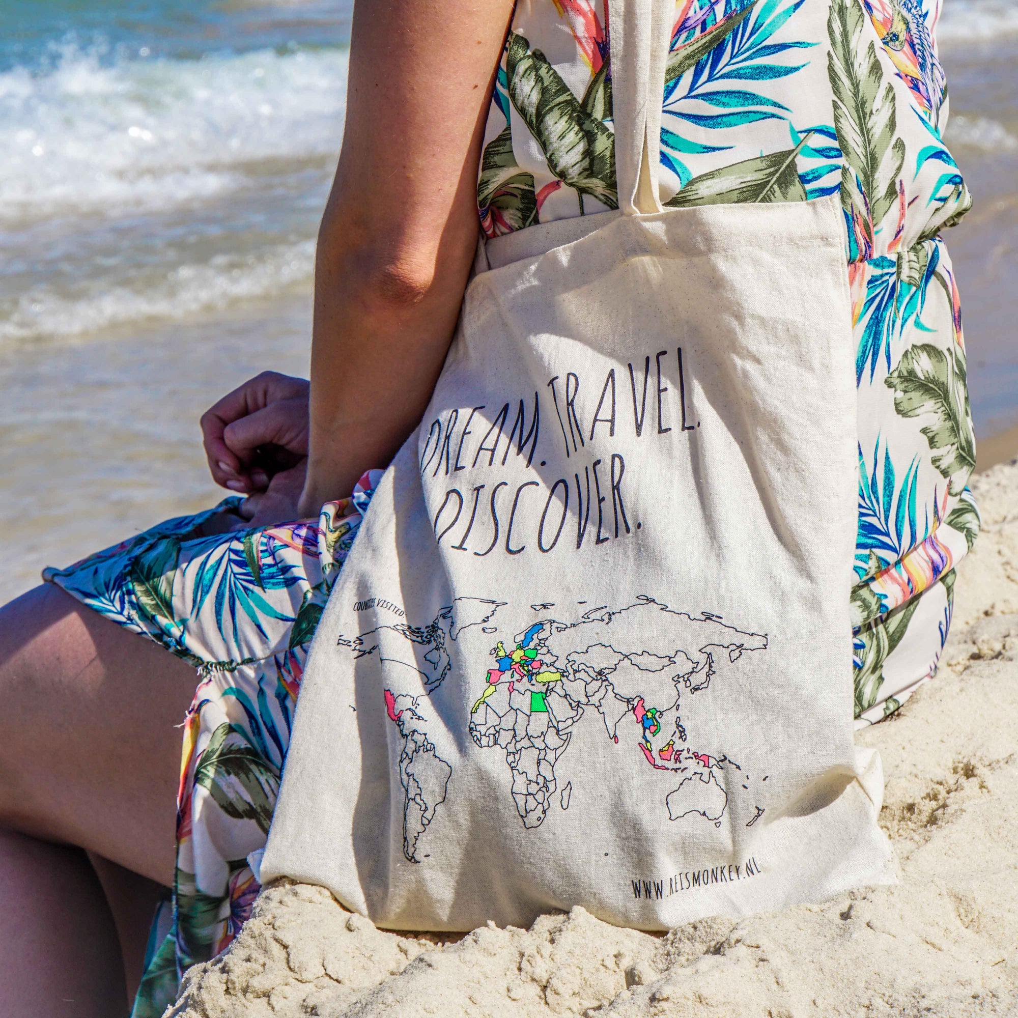 katoenen tas colour your world